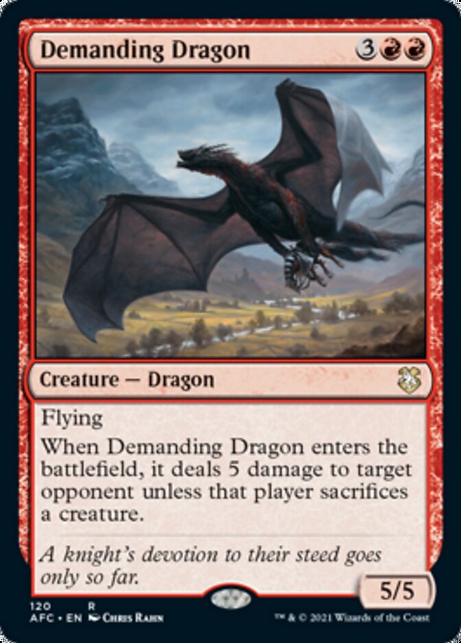 Demanding Dragon [Dungeons & Dragons: Adventures in the Forgotten Realms Commander] | Card Citadel