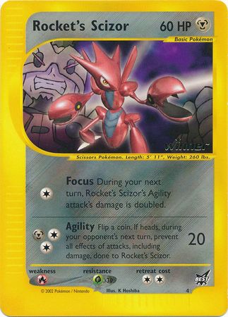 Rocket's Scizor (4) (Winner) [Best of Promos] | Card Citadel