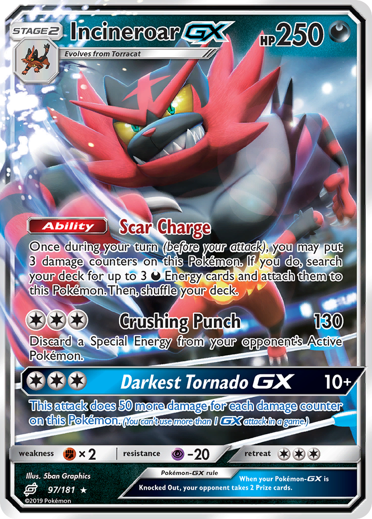 Incineroar GX (97/181) [Sun & Moon: Team Up] | Card Citadel