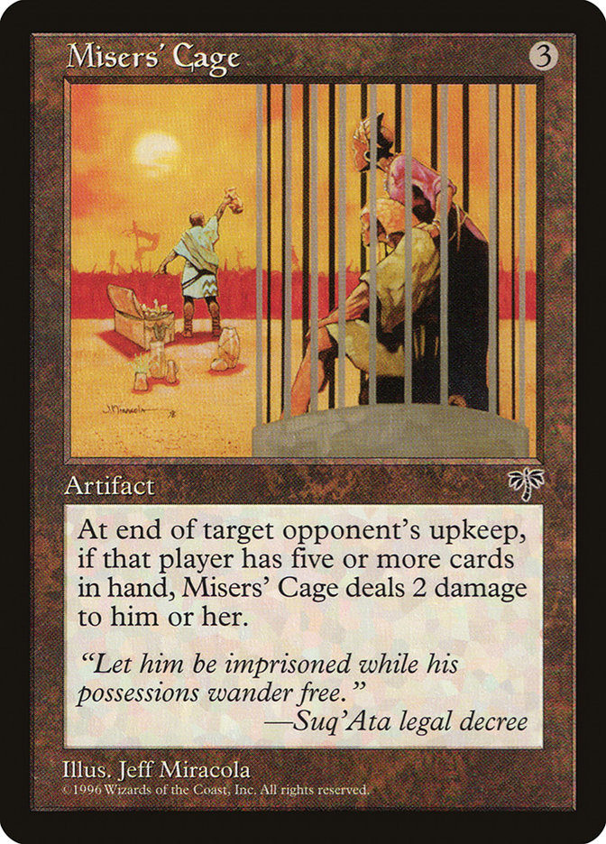 Misers' Cage [Mirage] | Card Citadel