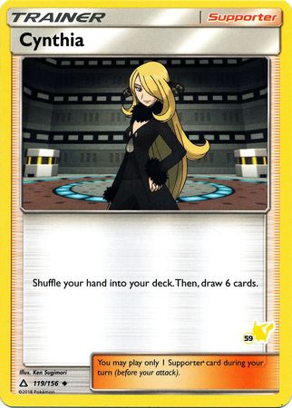 Cynthia (119/156) (Pikachu Stamp #59) [Battle Academy 2020] | Card Citadel