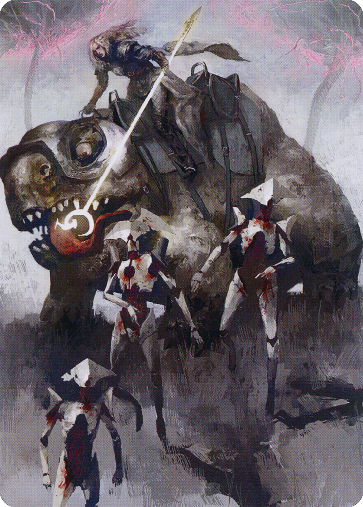 Thalia and The Gitrog Monster Art Card [March of the Machine Art Series] | Card Citadel