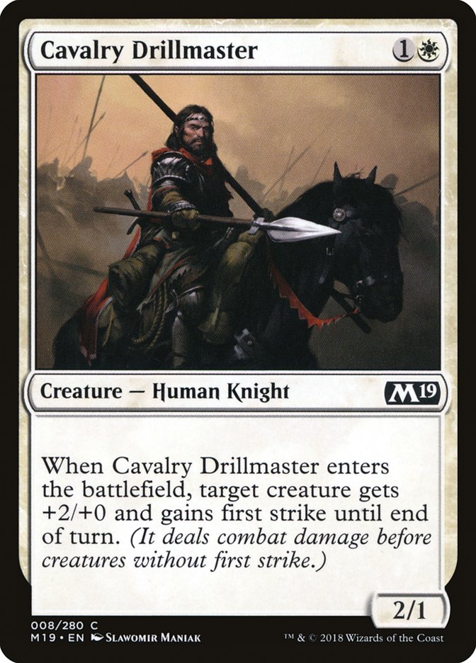 Cavalry Drillmaster [Core Set 2019] | Card Citadel