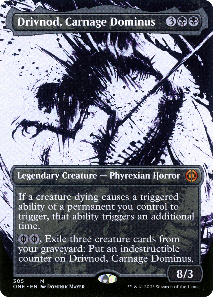 Drivnod, Carnage Dominus (Borderless Ichor) [Phyrexia: All Will Be One] | Card Citadel