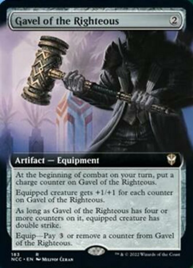 Gavel of the Righteous (Extended Art) [Streets of New Capenna Commander] | Card Citadel