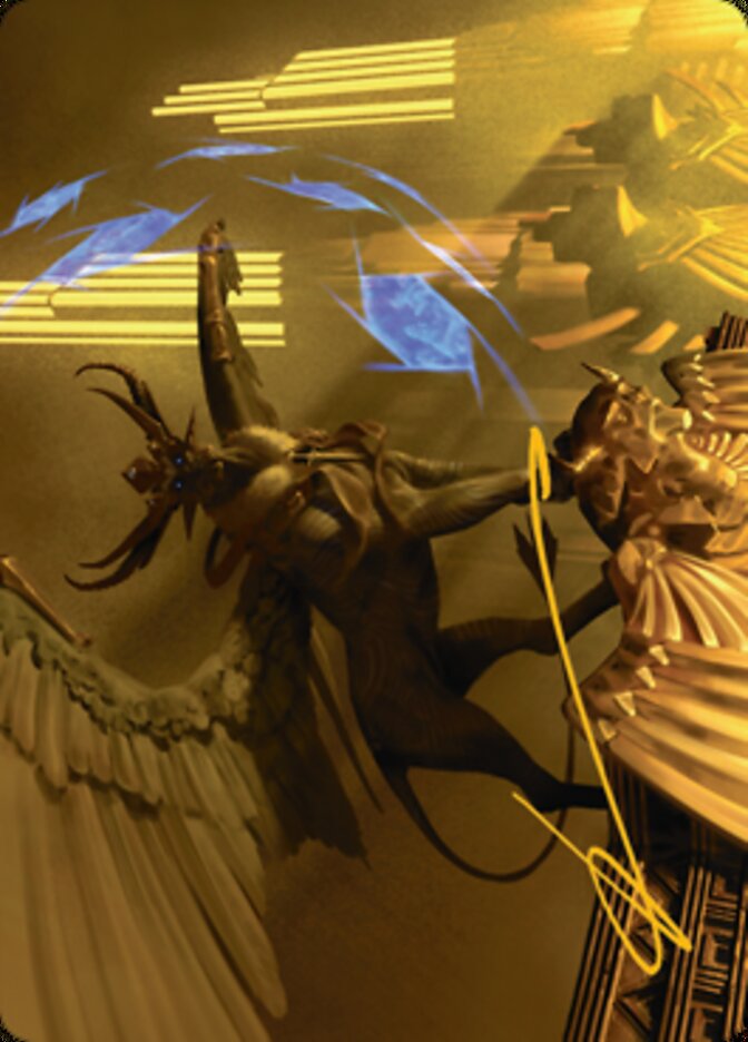 Raffine, Scheming Seer Art Card (Gold-Stamped Signature) [Streets of New Capenna Art Series] | Card Citadel
