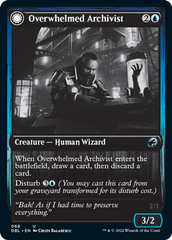 Overwhelmed Archivist // Archive Haunt [Innistrad: Double Feature] | Card Citadel