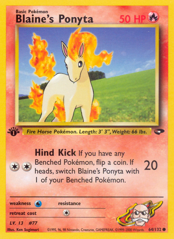 Blaine's Ponyta (64/132) [Gym Challenge 1st Edition] | Card Citadel