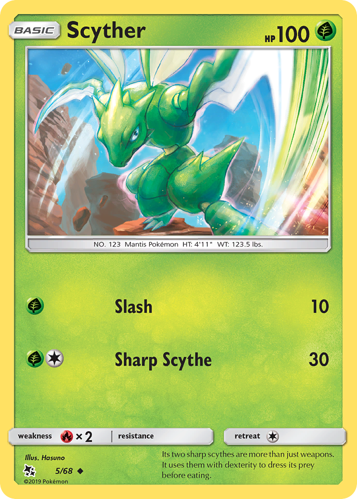 Scyther (5/68) [Sun & Moon: Hidden Fates] | Card Citadel