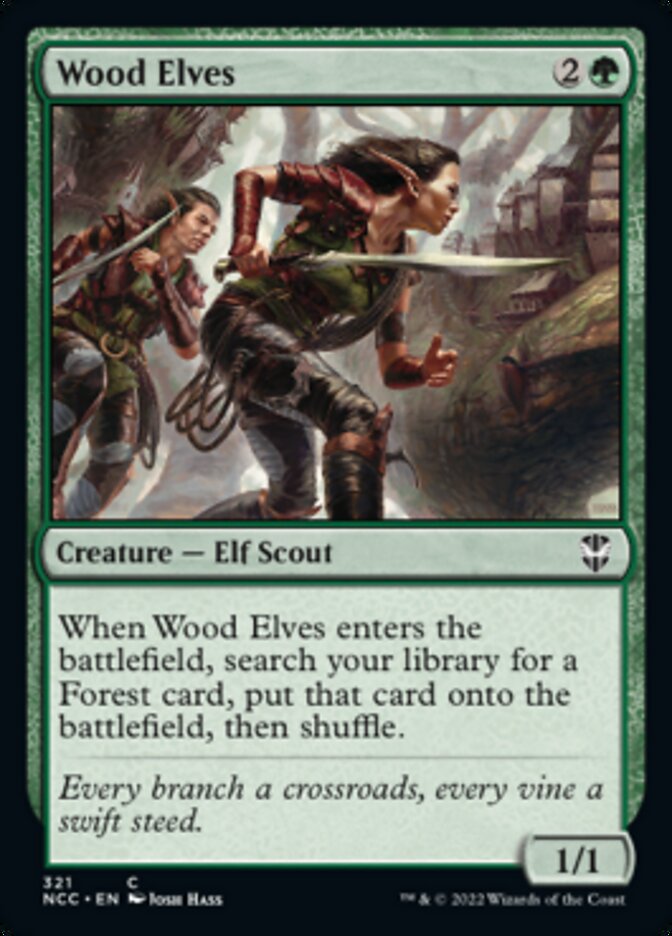 Wood Elves [Streets of New Capenna Commander] | Card Citadel
