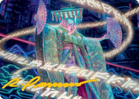 Satsuki, the Living Lore Art Card (Gold-Stamped Signature) [Kamigawa: Neon Dynasty Art Series] | Card Citadel