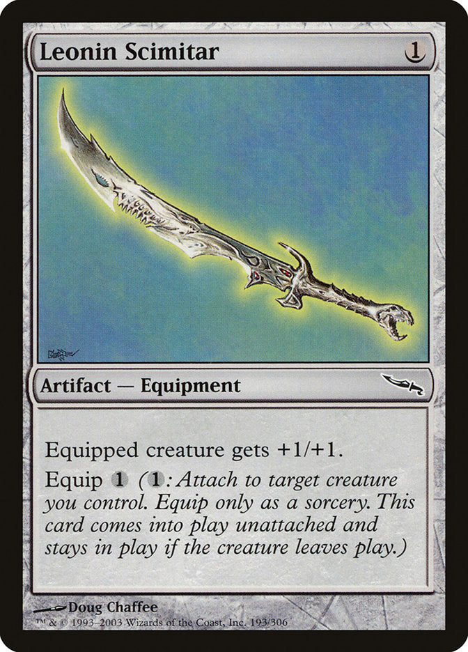 Leonin Scimitar [Mirrodin] | Card Citadel