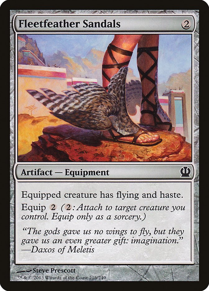 Fleetfeather Sandals [Theros] | Card Citadel