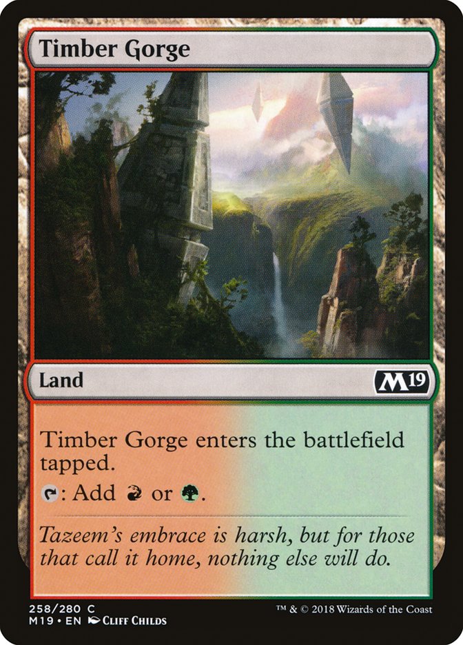 Timber Gorge [Core Set 2019] | Card Citadel
