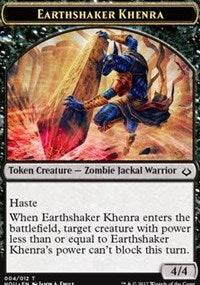 Earthshaker Khenra // Cat Double-sided Token [Hour of Devastation Tokens] | Card Citadel