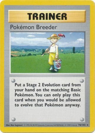 Pokemon Breeder (76/102) [Base Set Shadowless Unlimited] | Card Citadel