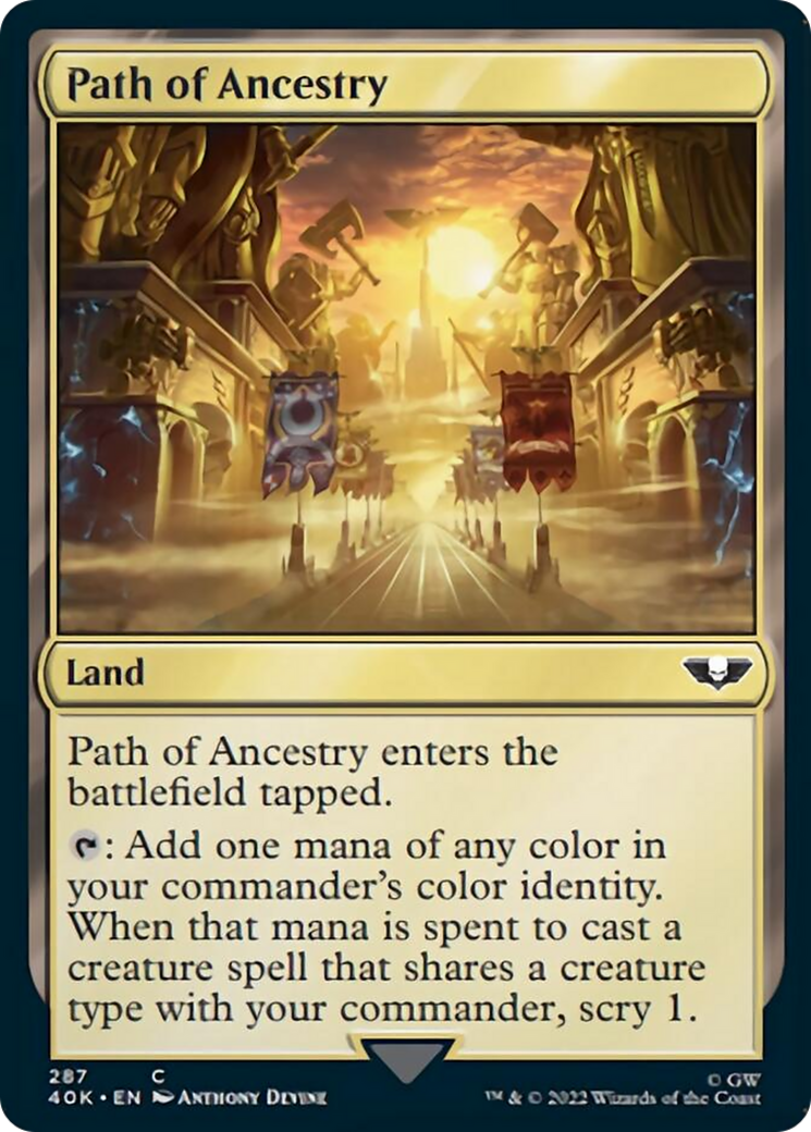 Path of Ancestry (Surge Foil) [Universes Beyond: Warhammer 40,000] | Card Citadel