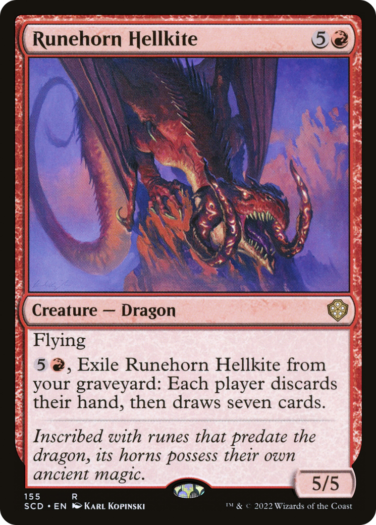 Runehorn Hellkite [Starter Commander Decks] | Card Citadel