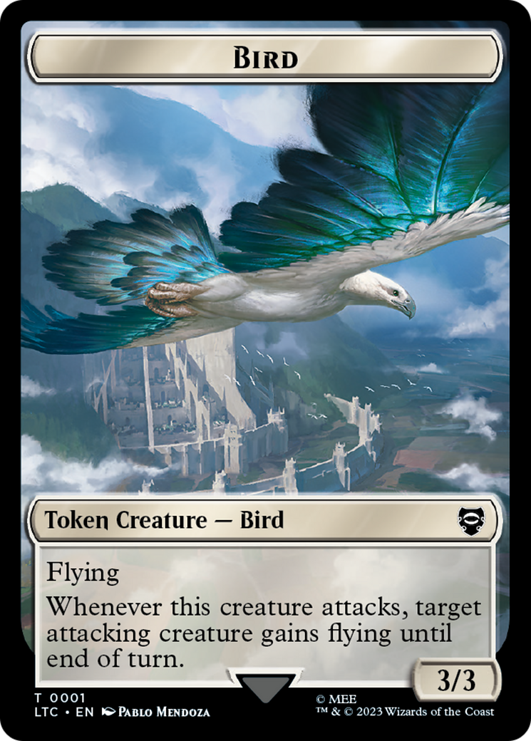 Bird // Goat Token [The Lord of the Rings: Tales of Middle-Earth Commander Tokens] | Card Citadel