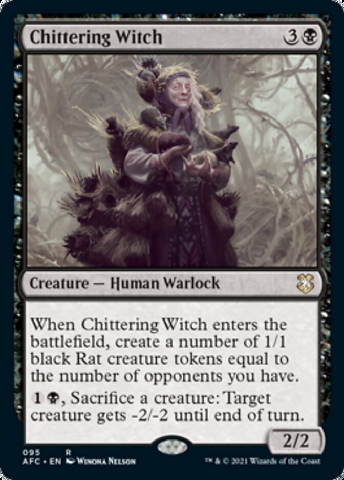 Chittering Witch [Dungeons & Dragons: Adventures in the Forgotten Realms Commander] | Card Citadel