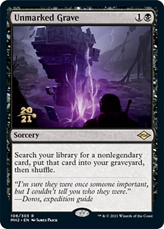 Unmarked Grave [Modern Horizons 2 Prerelease Promos] | Card Citadel