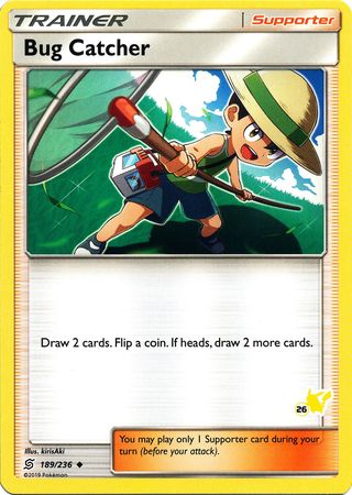 Bug Catcher (189/236) (Pikachu Stamp #26) [Battle Academy 2020] | Card Citadel
