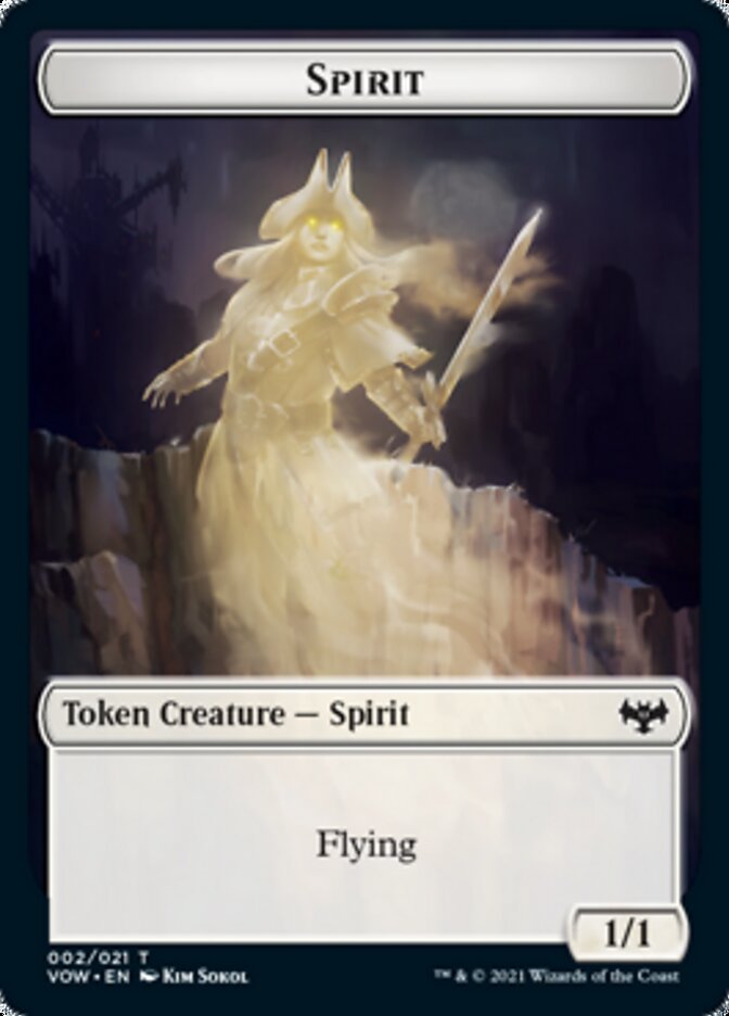 Spirit Token (002) [Innistrad: Crimson Vow Tokens] | Card Citadel