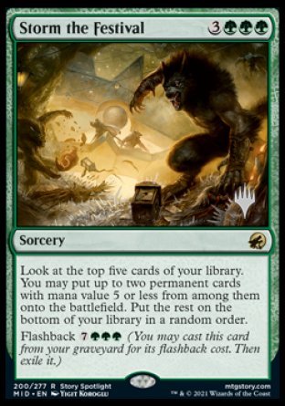 Storm the Festival (Promo Pack) [Innistrad: Midnight Hunt Promos] | Card Citadel