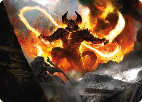 The Balrog, Flame of Udun Art Card [The Lord of the Rings: Tales of Middle-earth Art Series] | Card Citadel