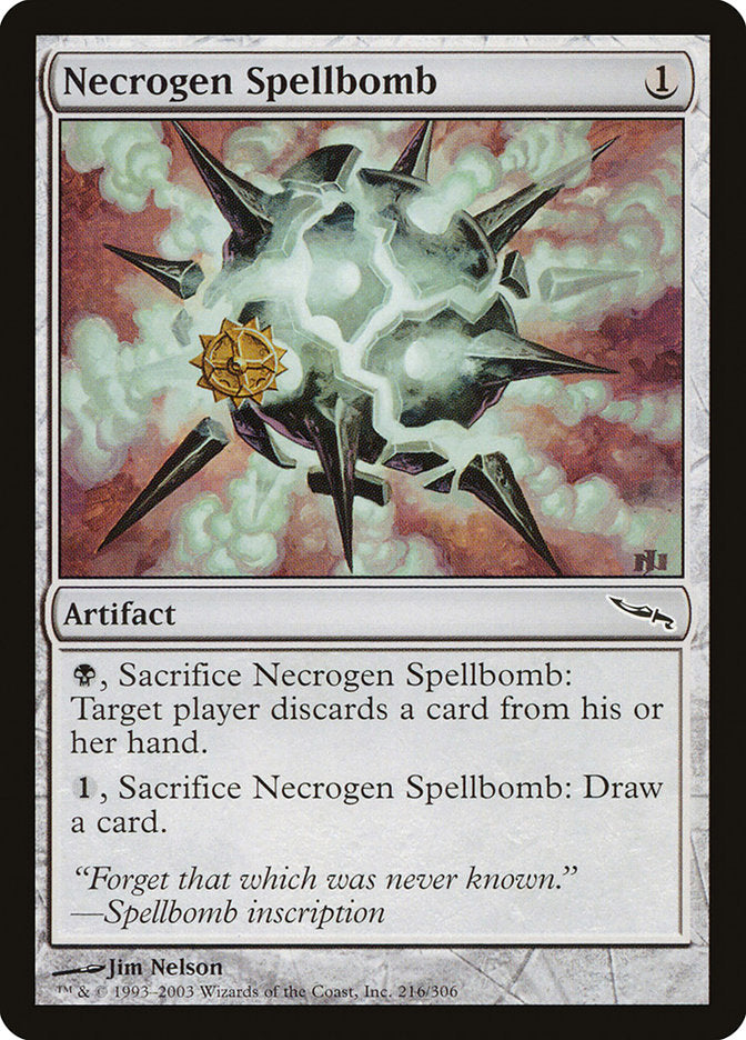 Necrogen Spellbomb [Mirrodin] | Card Citadel