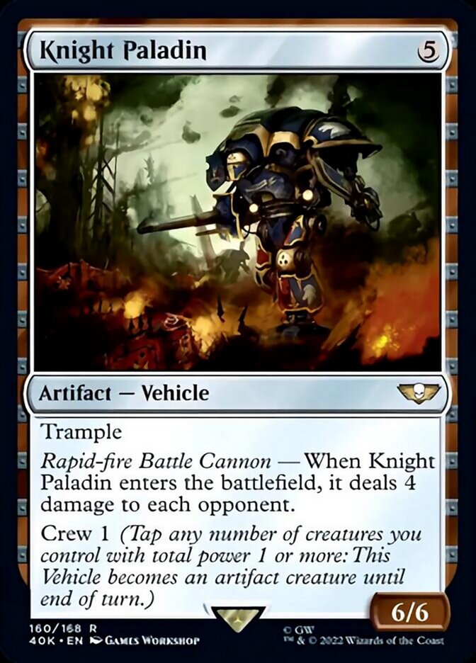 Knight Paladin (Surge Foil) [Universes Beyond: Warhammer 40,000] | Card Citadel