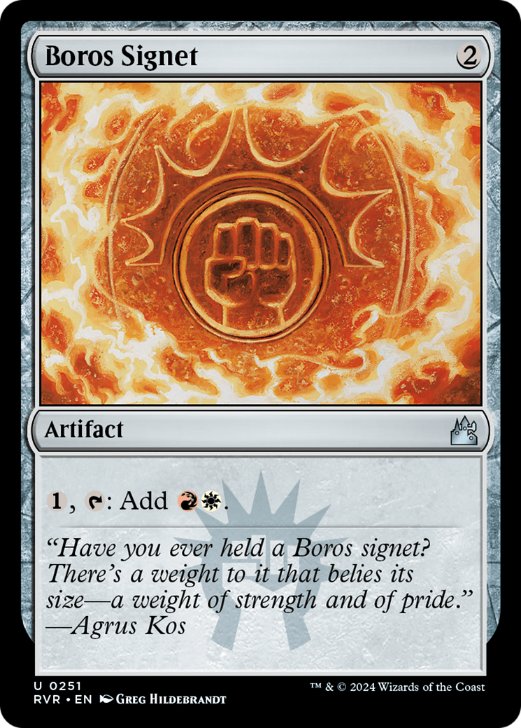 Boros Signet [Ravnica Remastered] | Card Citadel