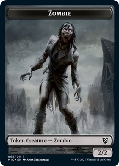 Zombie (005 MIC) // Zombie (005 MID) [Innistrad: Midnight Hunt Commander] | Card Citadel