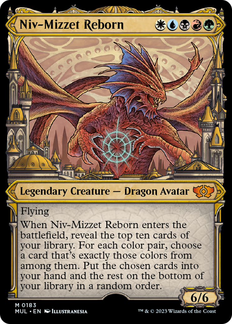 Niv-Mizzet Reborn (Halo Foil) [Multiverse Legends] | Card Citadel