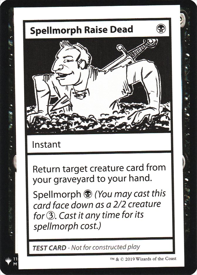 Spellmorph Raise Dead [Mystery Booster Playtest Cards] | Card Citadel