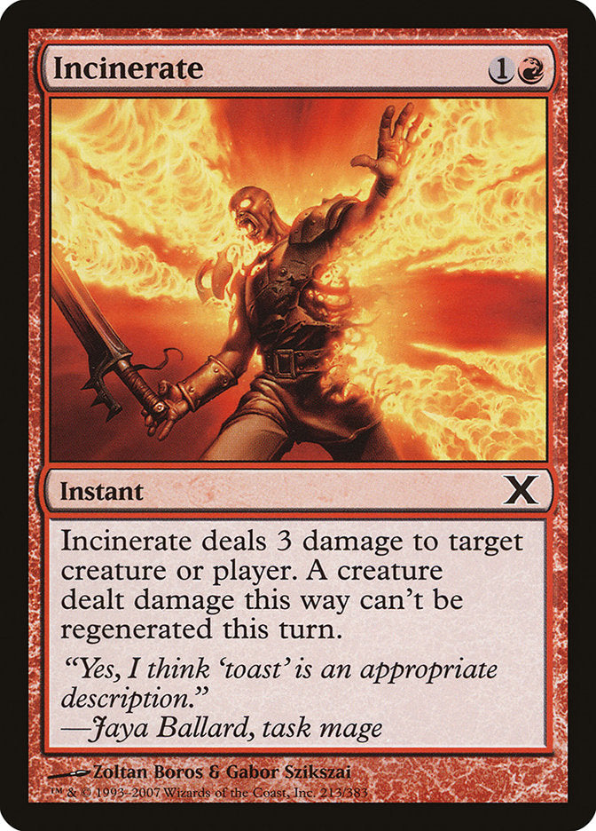 Incinerate [Tenth Edition] | Card Citadel