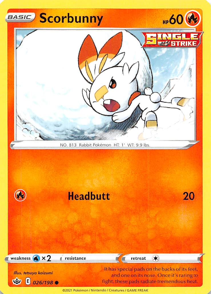 Scorbunny (026/198) [Sword & Shield: Chilling Reign] | Card Citadel