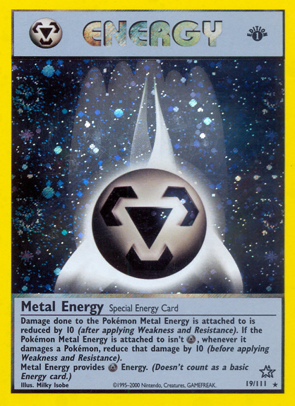 Metal Energy (19/111) [Neo Genesis 1st Edition] | Card Citadel