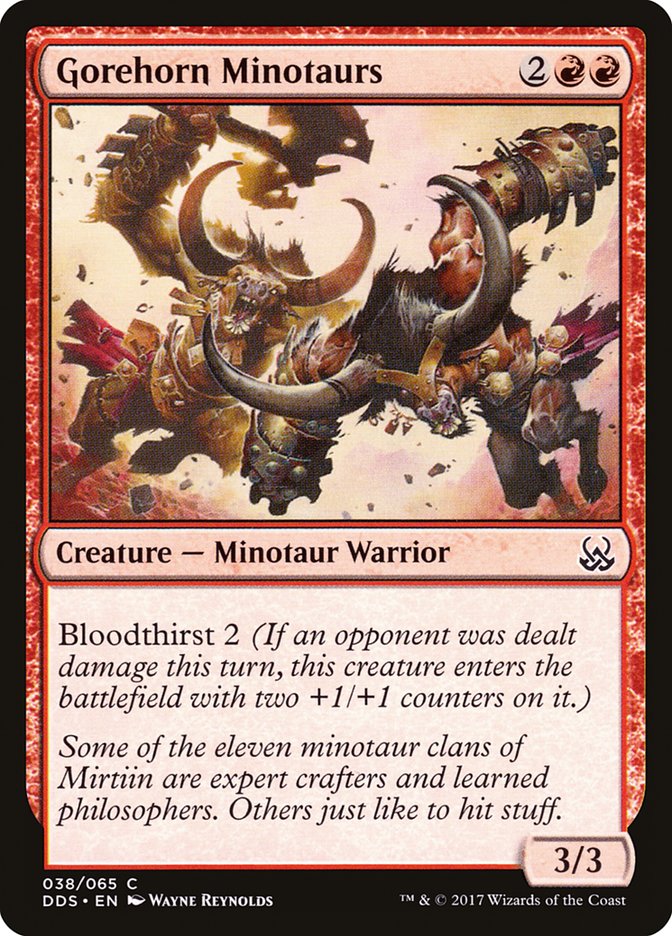 Gorehorn Minotaurs [Duel Decks: Mind vs. Might] | Card Citadel