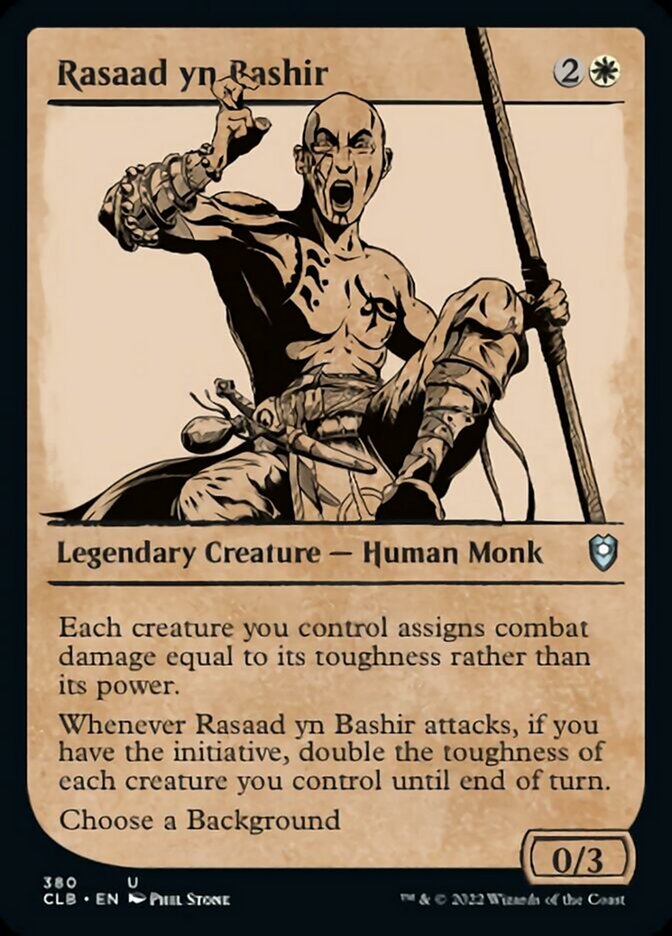 Rasaad yn Bashir (Showcase) [Commander Legends: Battle for Baldur's Gate] | Card Citadel