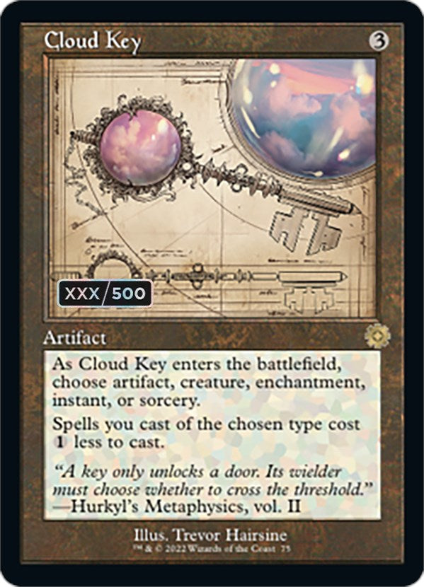 Cloud Key (Retro Schematic) (Serial Numbered) [The Brothers' War Retro Artifacts] | Card Citadel