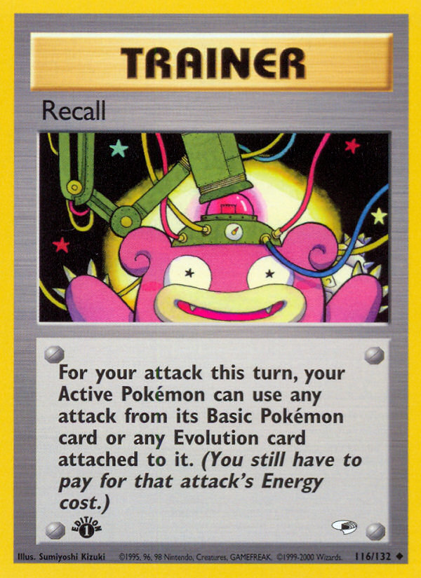 Recall (116/132) [Gym Heroes 1st Edition] | Card Citadel