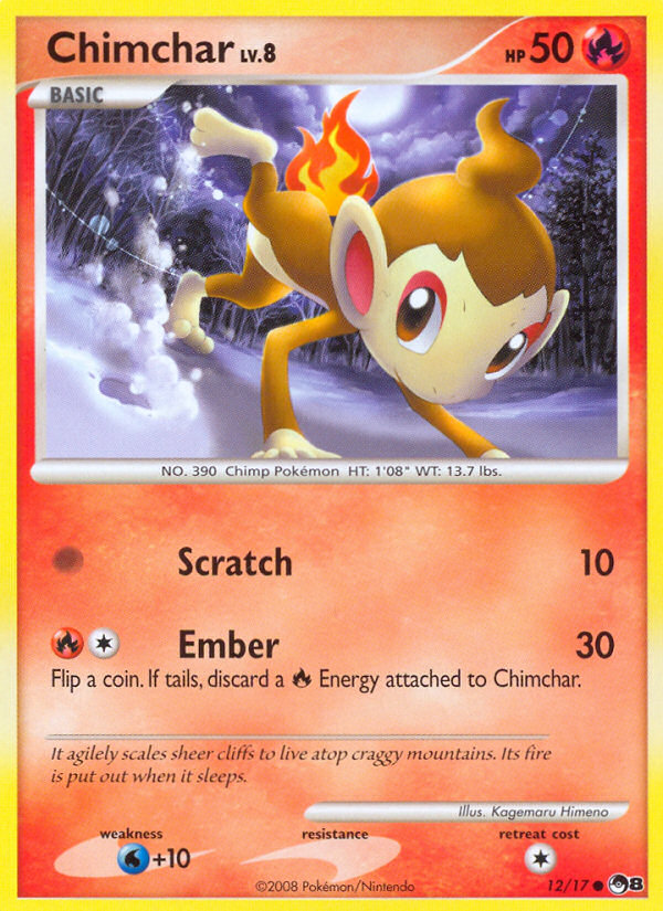 Chimchar (12/17) [POP Series 8] | Card Citadel