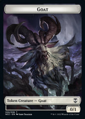 Zombie // Goat Double-sided Token [Streets of New Capenna Commander Tokens] | Card Citadel