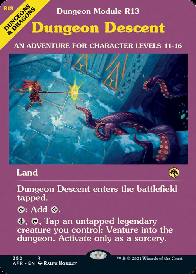 Dungeon Descent (Dungeon Module) [Dungeons & Dragons: Adventures in the Forgotten Realms] | Card Citadel