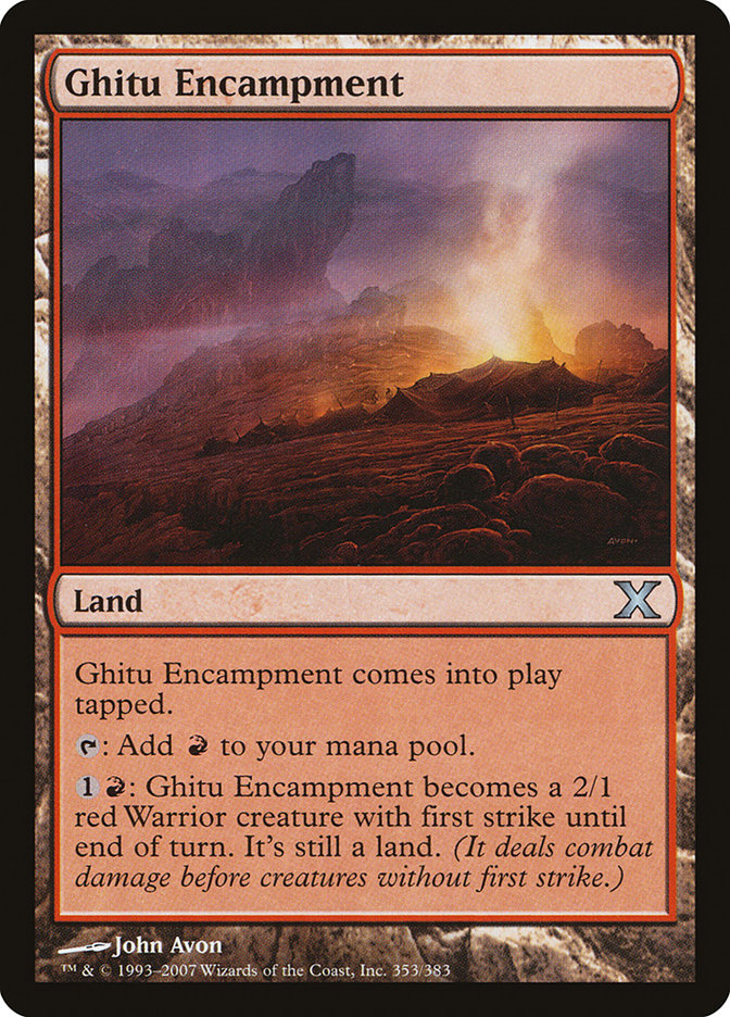 Ghitu Encampment [Tenth Edition] | Card Citadel