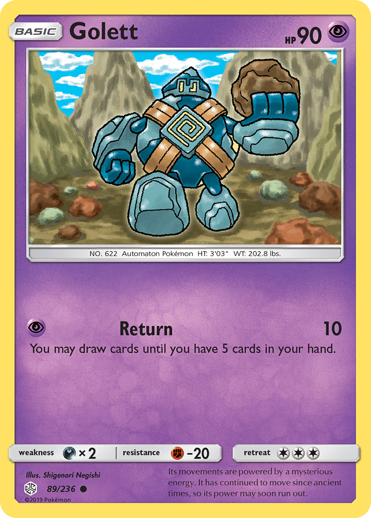 Golett (89/236) [Sun & Moon: Cosmic Eclipse] | Card Citadel