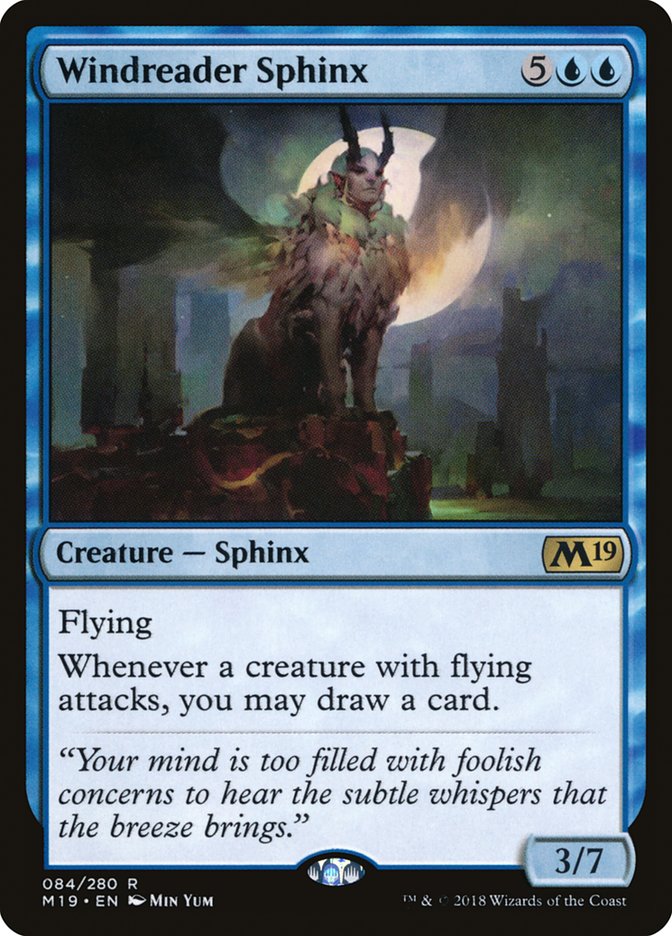 Windreader Sphinx [Core Set 2019] | Card Citadel