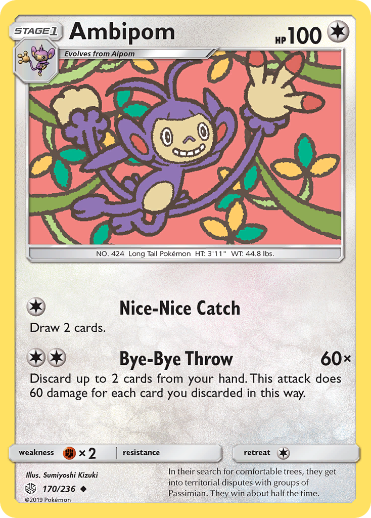 Ambipom (170/236) [Sun & Moon: Cosmic Eclipse] | Card Citadel