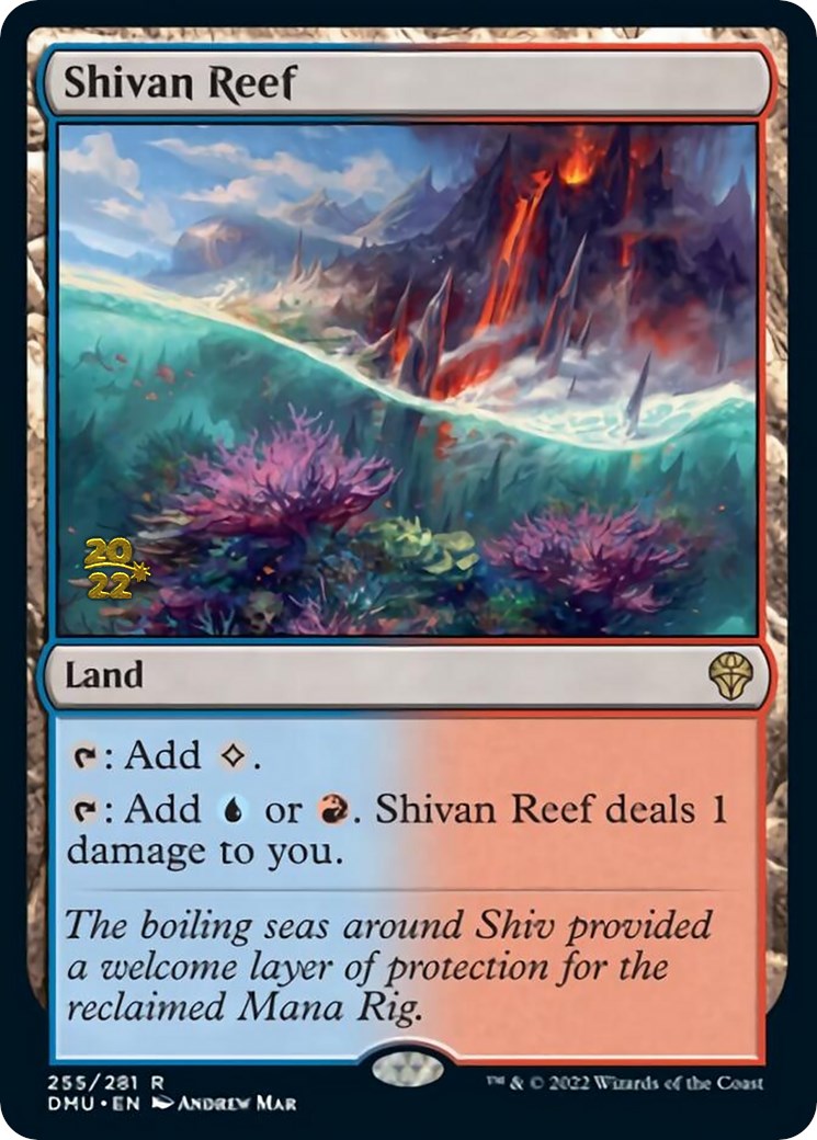 Shivan Reef [Dominaria United Prerelease Promos] | Card Citadel